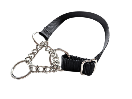 Half Chain Martingale Collar Large - 6 Dollar Collars
