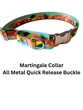 All Nylon Martingale + METAL Quick Release Large