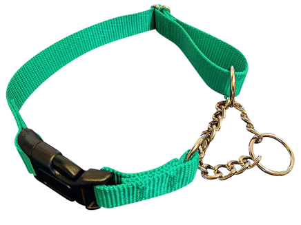 Half Chain Martingale + Plastic Quick Release SMALL - 6 Dollar Collars