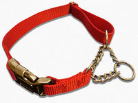 Half Chain Martingale + METAL Quick Release Large - 6 Dollar Collars