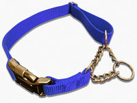 Half Chain Martingale + METAL Quick Release Large - 6 Dollar Collars